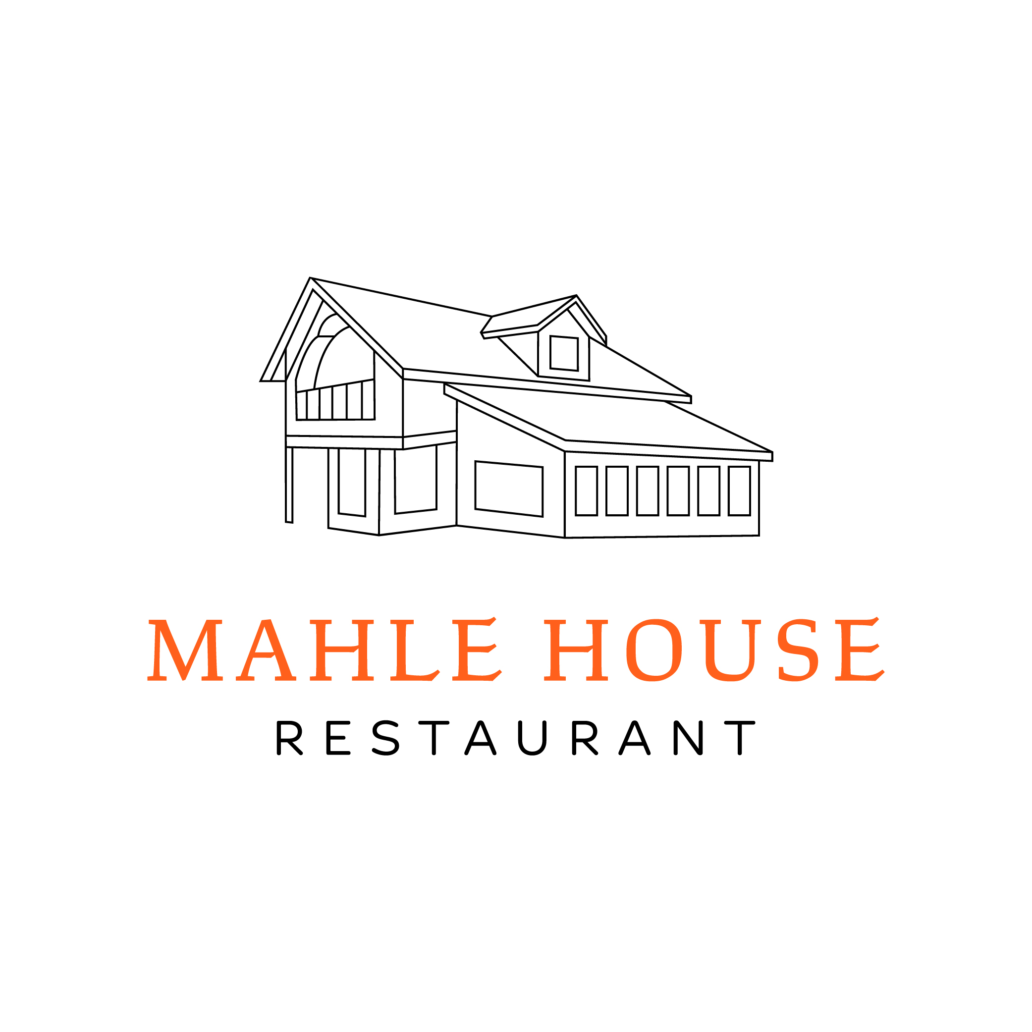 Mahle House Restuarant logo design